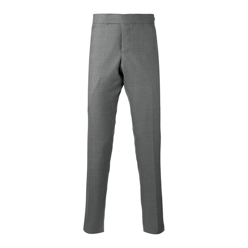 26SS 톰브라운 수퍼 120수 트윌 로우 라이즈 팬츠 미드그레이 MTC159A 00626 035 - Thom Browne