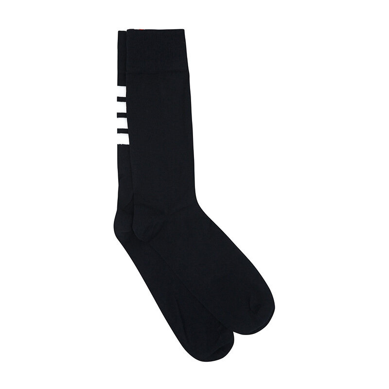 톰브라운 4바 미드 카프 양말 네이비 MAS023B 01690 415 - Thom Browne