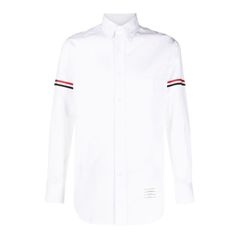 26SS 톰브라운 RWB 암밴드 포플린 셔츠 화이트 MWL150E 03113 100 - Thom Browne