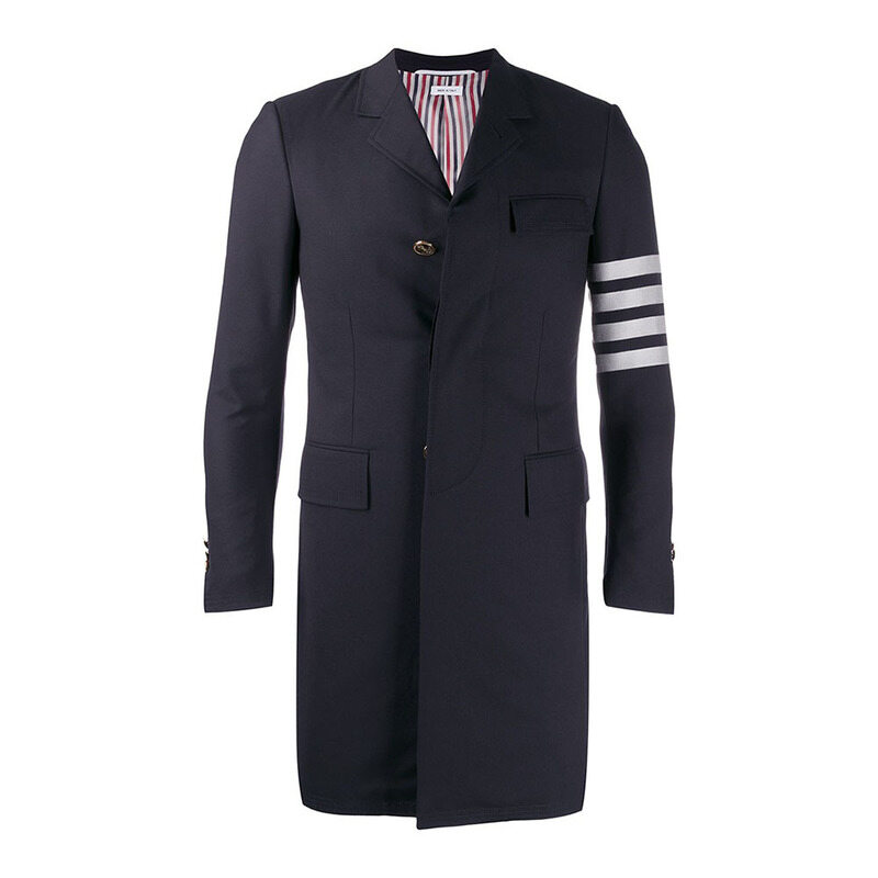 톰브라운 4바 체스터필드 코트 네이비 MOC567A 06146 415 - Thom Browne