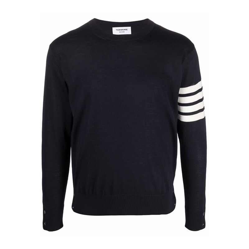 26SS 톰브라운 4바 메리노울 니트 네이비 MKA002A Y1014 415 - Thom Browne