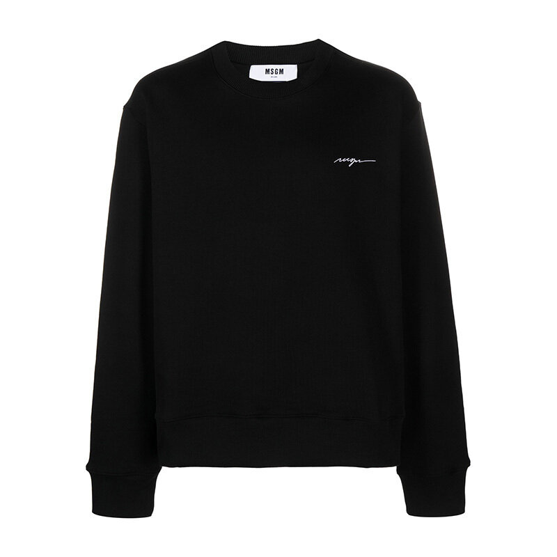 엠에스지엠 로고 자수 맨투맨 블랙 3640MM102 247001 99 - MSGM