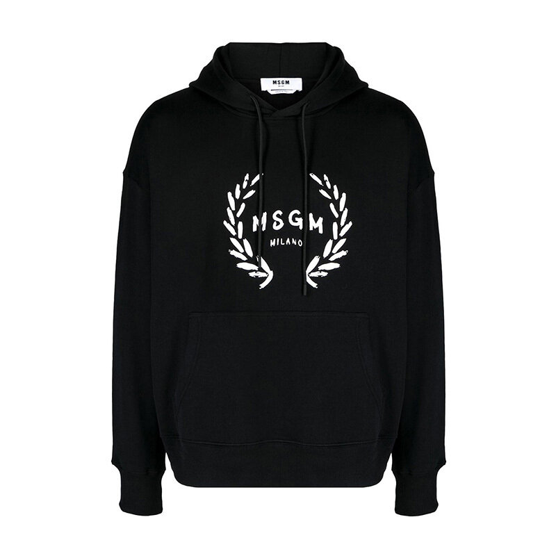 엠에스지엠 로고 후드 티셔츠 블랙 3540MM130 237799 99 - MSGM
