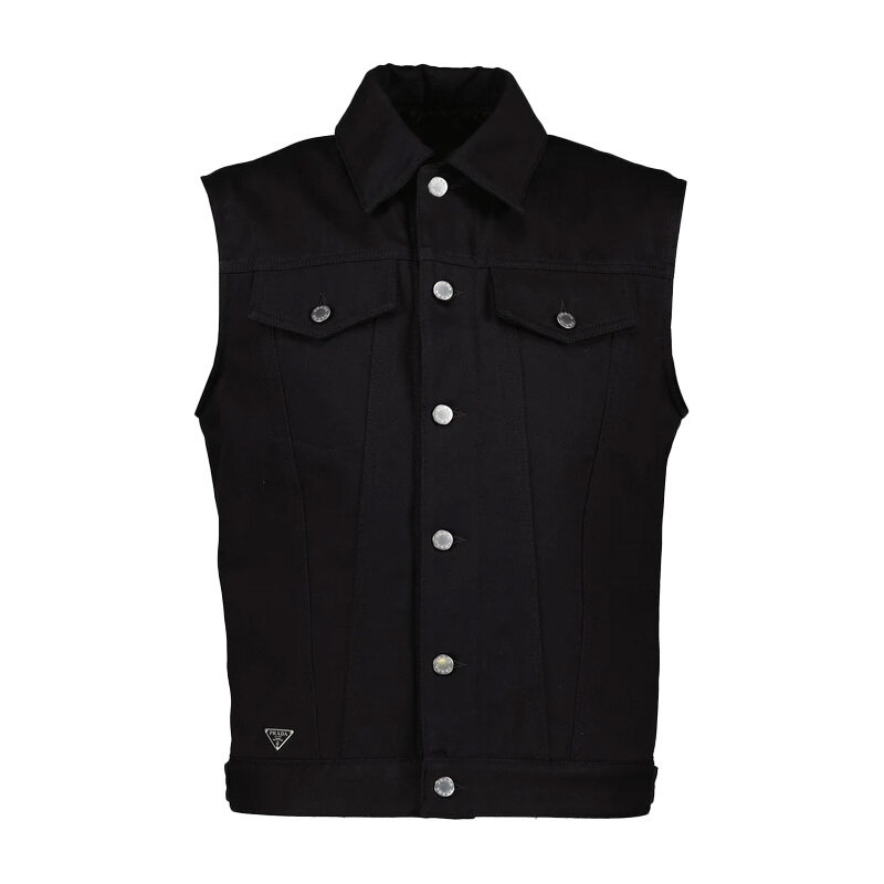 프라다 불 데님 베스트 블랙 GEB235 1ZFB F0557 - Prada