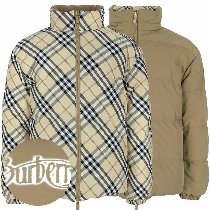 버버리 그레인 체크 리버시블 구스 다운 자켓 8098487 GRAIN - Burberry
