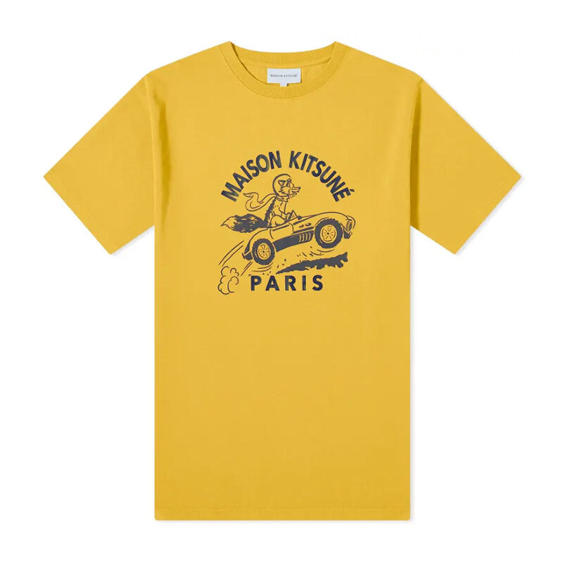 메종키츠네 레이싱 폭스 반찰 티셔츠 MM00109KJ0118 P891 - Maison Kitsune
