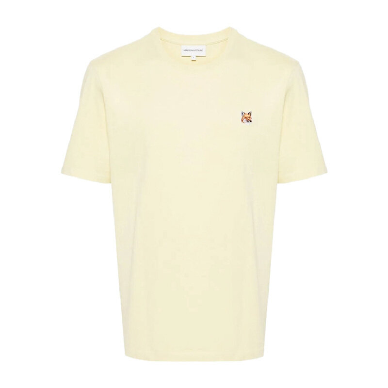 메종키츠네 폭스 헤드 패치 반팔 티셔츠 LM00104KJ0008 P712 - Maison Kitsune