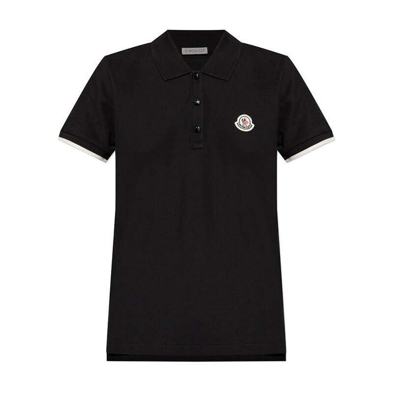 26SS 몽클레르 로고 패치 폴로 셔츠 블랙 8A00004 84720 999 - Moncler
