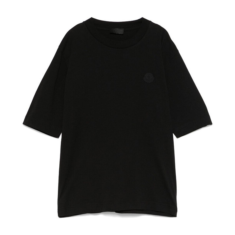 몽클레르 실리콘 로고 패치 반팔 티셔츠 8C00005 89A17 999 - Moncler