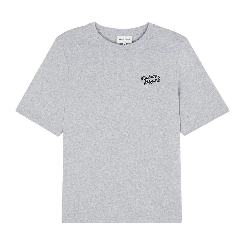 메종키츠네 핸드라이팅 반팔 티셔츠 MW00126KJ0119 H120 - Maison Kitsune