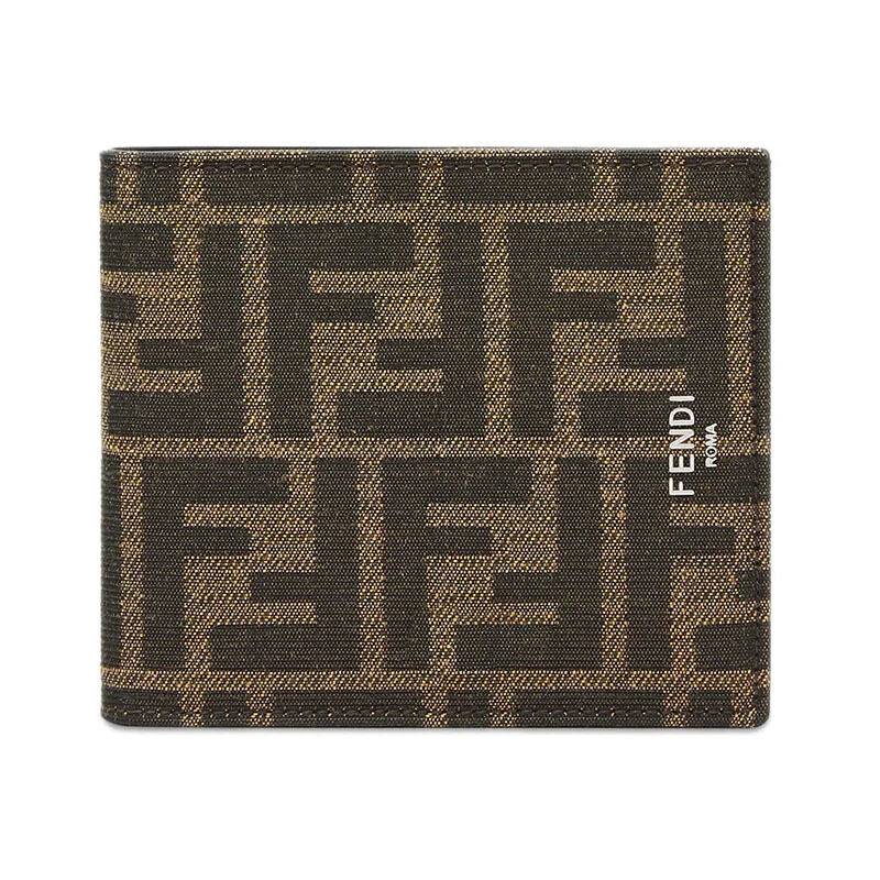26SS 펜디 FF 패브릭 반지갑 브라운 7M0169 ALWK F0L3T - Fendi