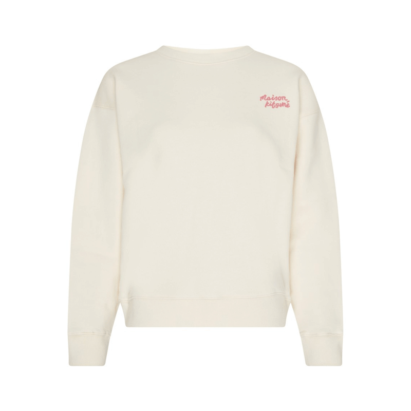 [국내배송] 메종키츠네 맨투맨 핸드라이팅 여성 기모 MW00314 KM0307-P705 - Maison Kitsune