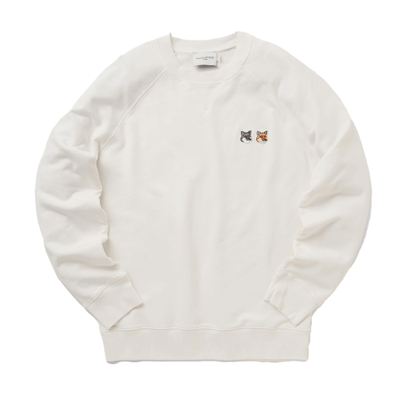 [국내배송] 메종키츠네 맨투맨 더블 폭스헤드 남성 FM00358KM0002-EC/P700 - Maison Kitsune
