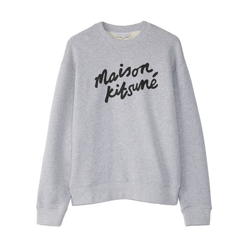 [국내배송] 메종키츠네 맨투맨 핸드라이팅 남성 기모 MM00301KM0307-H120 - Maison Kitsune