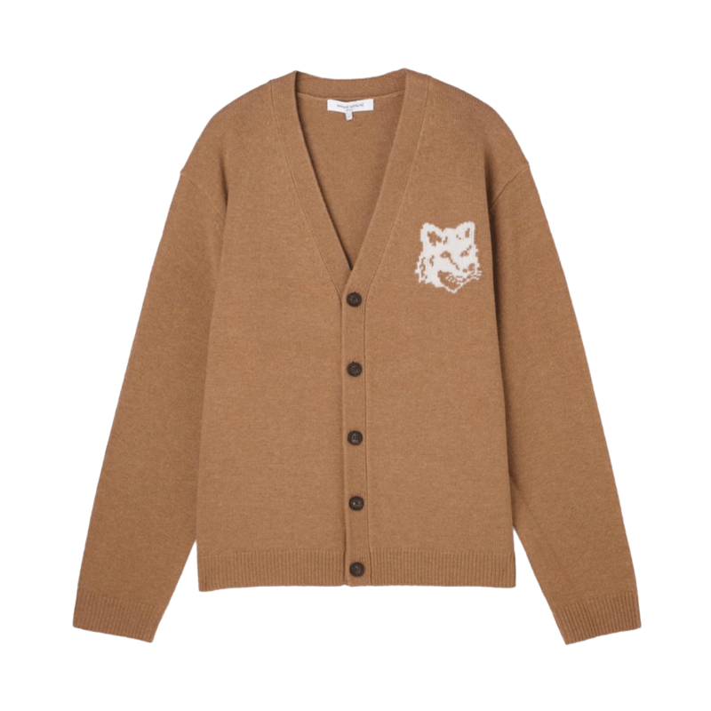 [국내배송] 메종키츠네 가디건 폭스헤드 남성 NM00508KM0329-P270 - Maison Kitsune