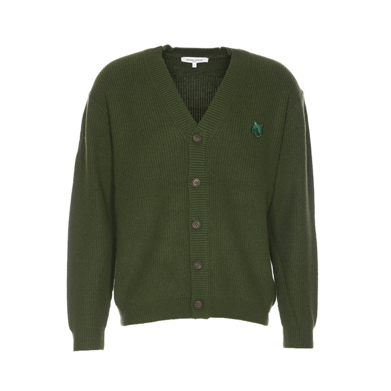 [국내배송] 메종키츠네 리브 가디건 볼드폭스 남성 NM00501KT1093-P391 - Maison Kitsune