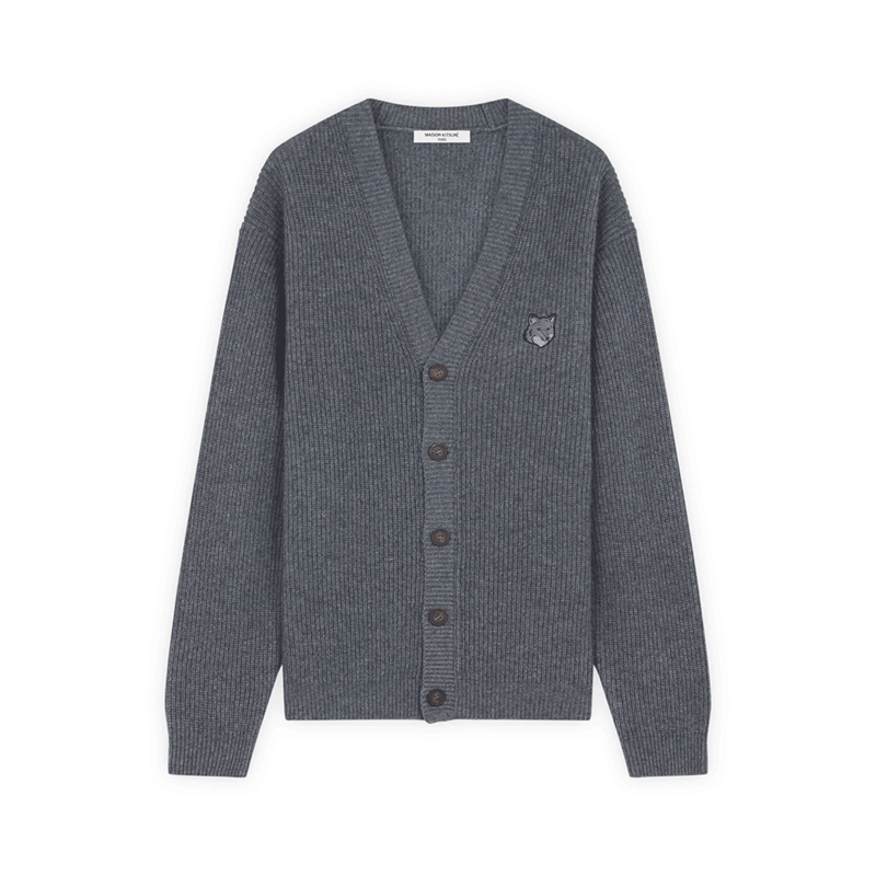[국내배송] 메종키츠네 리브 가디건 볼드폭스 남성 NM00501KT1093-H131 - Maison Kitsune
