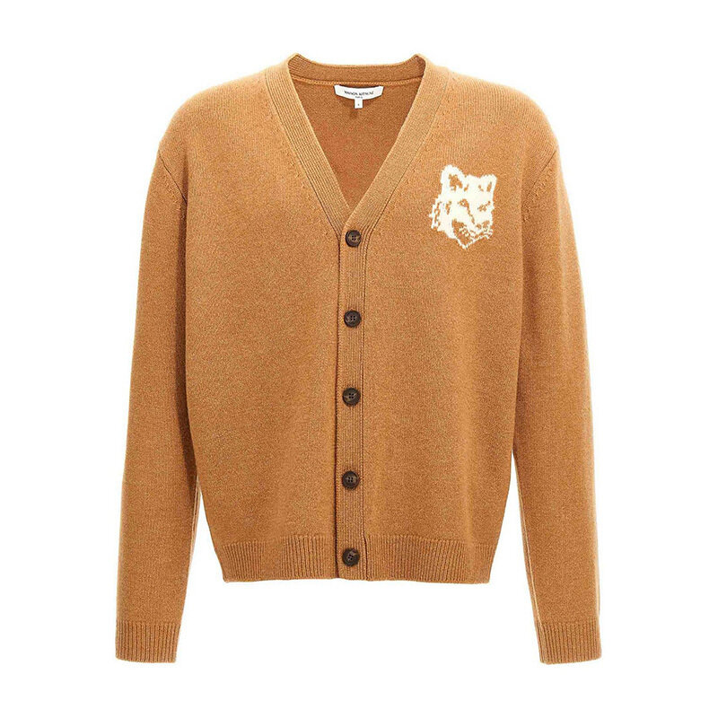 메종키츠네 볼드 폭스 헤드 가디건 NM00508KM0329 P270 - Maison Kitsune