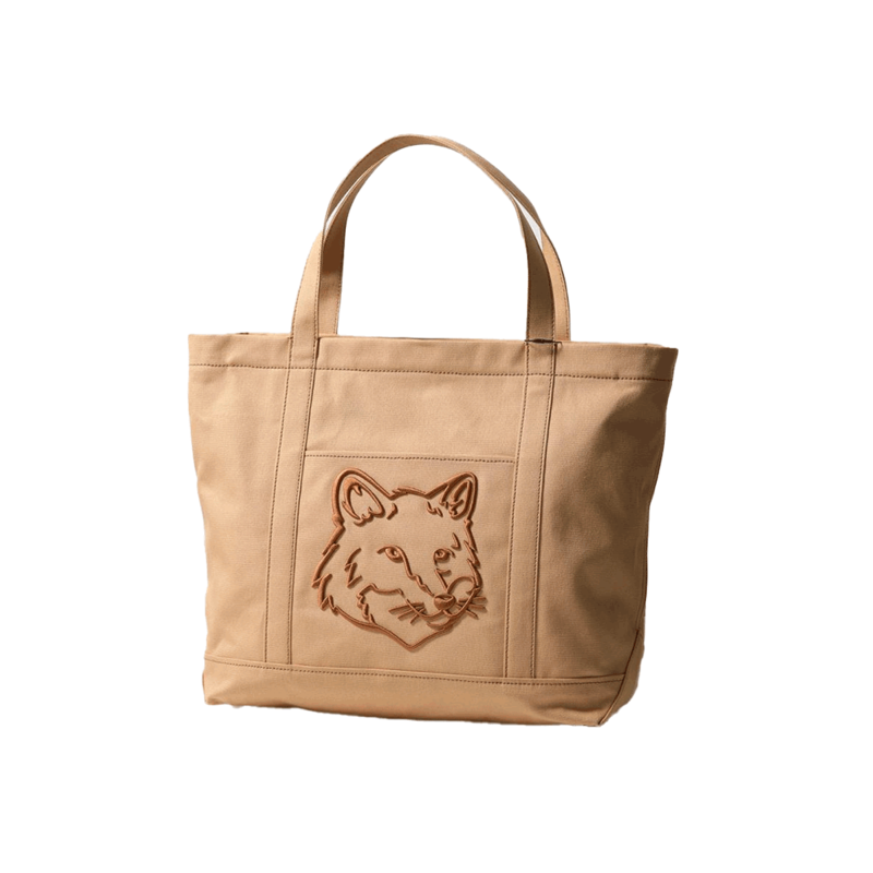 [국내배송] 메종키츠네 라지 토트백 폭스헤드 LW05104WW0107-0102 - Maison Kitsune