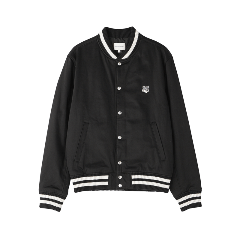 [국내배송] 메종키츠네 테디 블루종 자켓 폭스헤드 남성 LM02233WW0093-P199 - Maison Kitsune