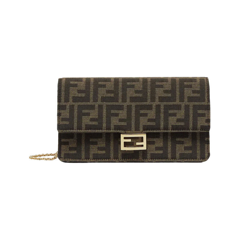 26SS 펜디 FF 자카드 바게트 체인 월렛백 8M0498 A98P F0A6E - Fendi