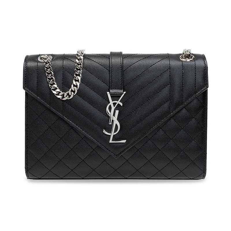 생로랑 엔벨로프 미디움 체인 숄더백 600185 BOW92 1000 - Saint Laurent