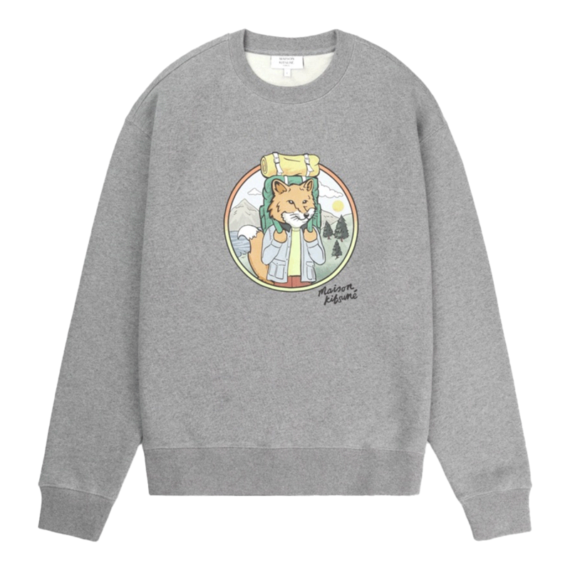 [국내배송] 메종키츠네 남성 램블링 폭스 컴포트 맨투맨 NM00314KM0307-H131 - Maison Kitsune