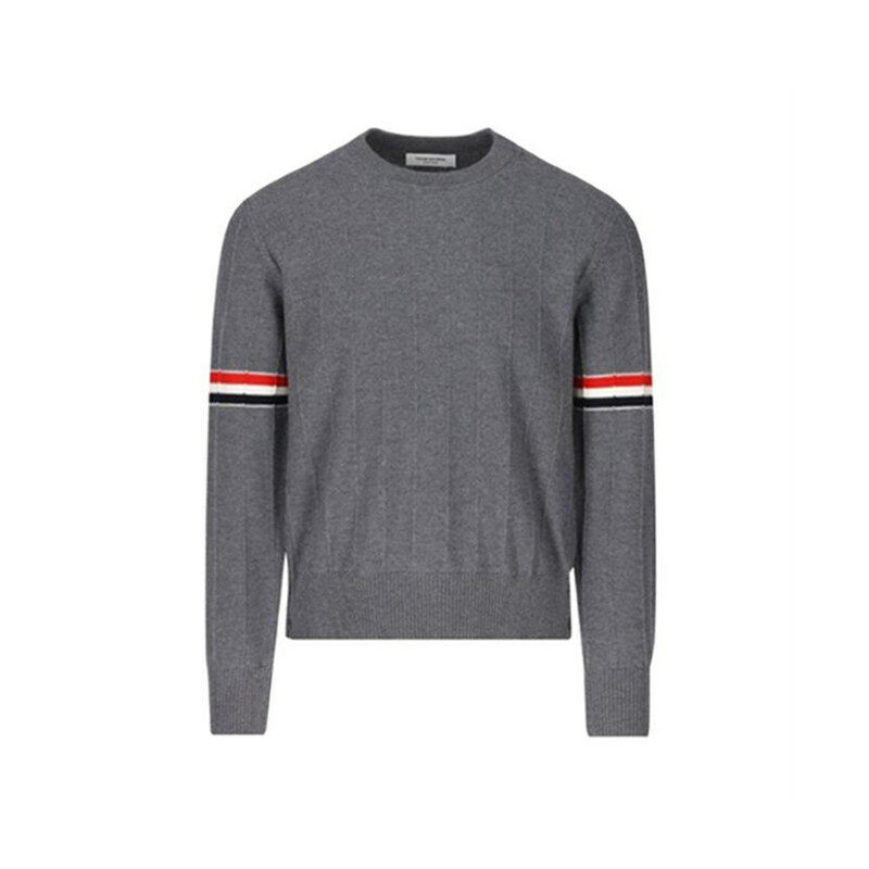 [국내배송] 톰브라운 울 릴랙스 풀오버 니트 MKA496A Y1002 035 - Thom Browne