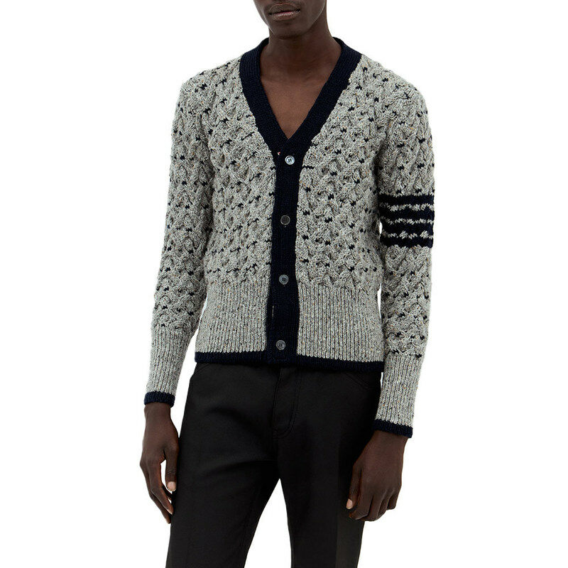 [국내배송] 톰브라운 남성 클래식 4 바 케이블 가디건 MKC542A Y1506 055 - Thom Browne