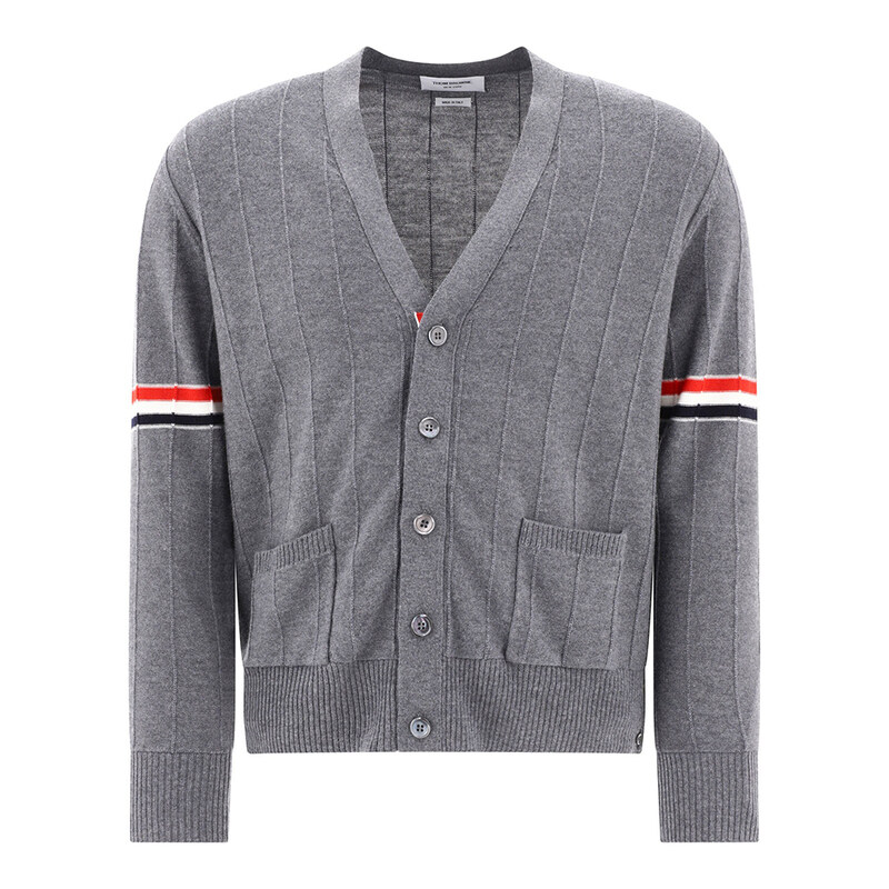 [국내배송] 톰브라운 남성 울 릴렉스 암 밴드 가디건 MKC519A Y1002 035 - Thom Browne
