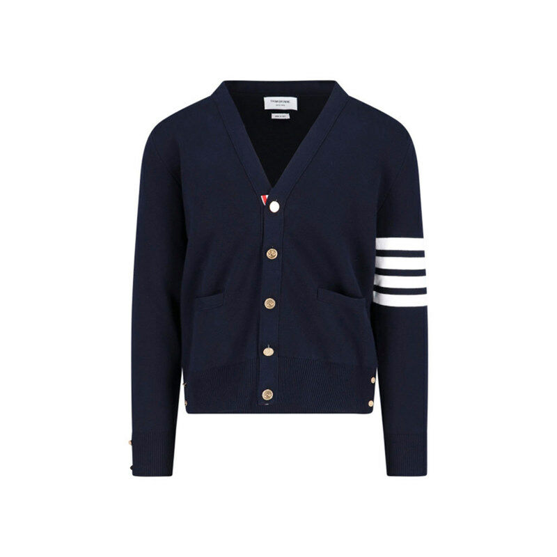 [국내배송] 톰브라운 남성 4바 스트라이프 밀라노 스티치 가디건 MKC171A 00219 415 - Thom Browne