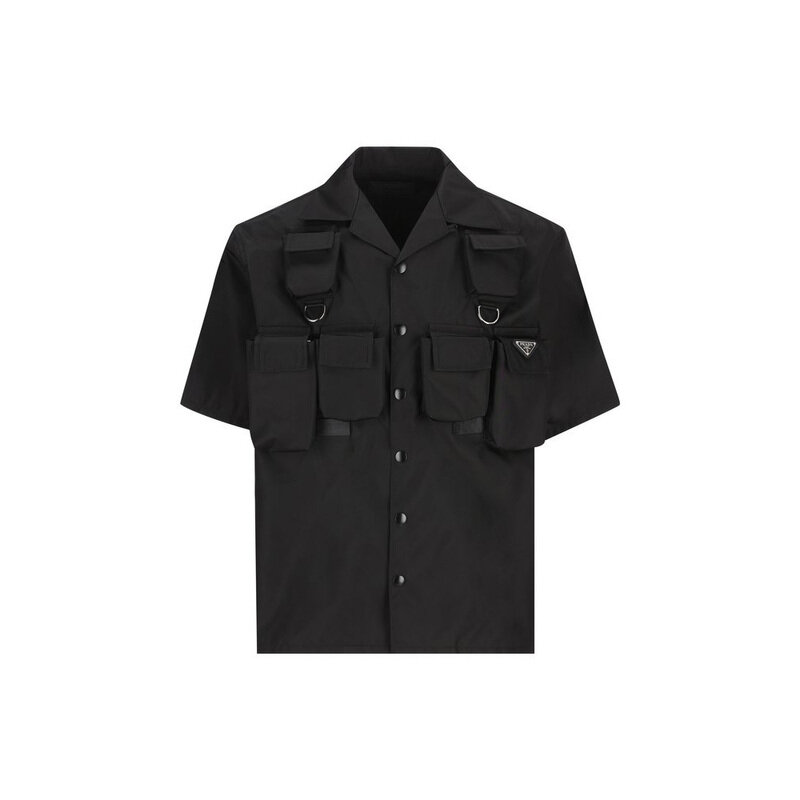 [로우나명품] 국내배송 프라다 리나일론 반팔 셔츠  SC768 1WQ8 F0002 - Prada