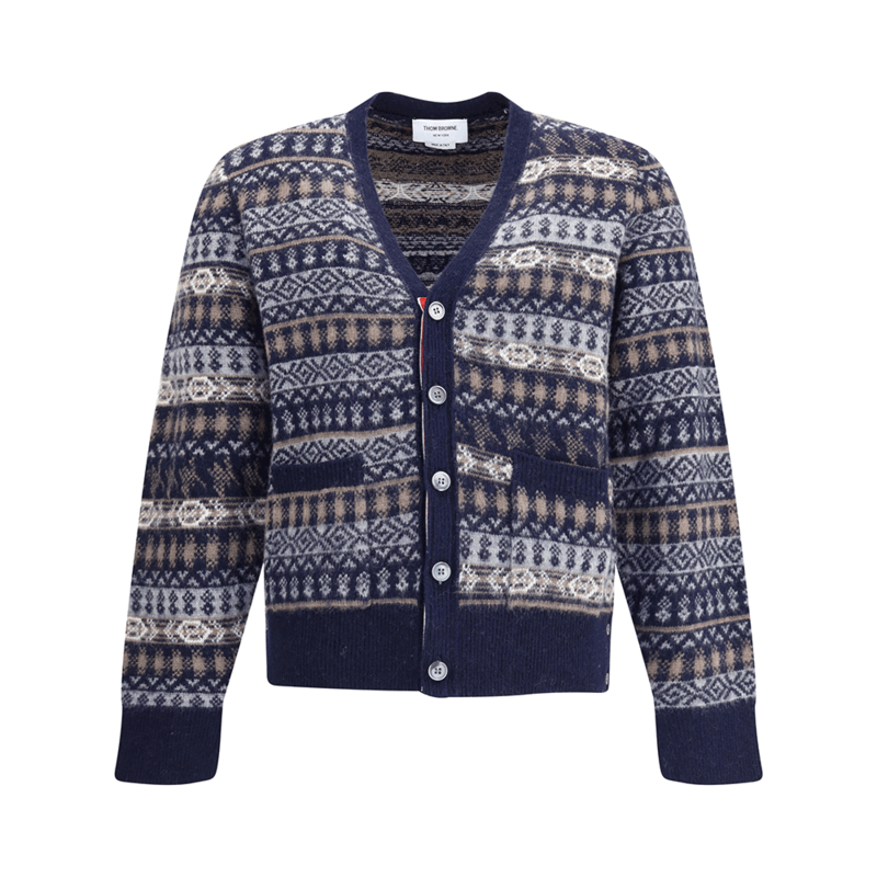 [국내배송] 톰브라운 셰틀랜드 가디건 남성 MKC598F Y1026 415 - Thom Browne