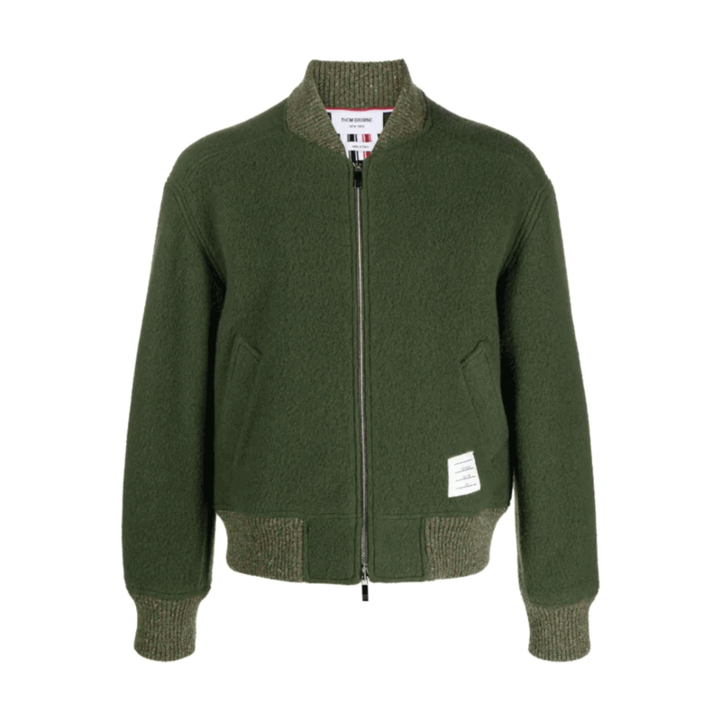 [국내배송] 톰브라운 울 플리스 봄버 자켓 남성 MJT395A J0100 320 - Thom Browne