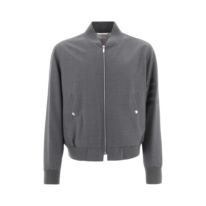 [국내배송] 톰브라운 4바 울 블루종 자켓 남성 MJO030A 06146 025 - Thom Browne
