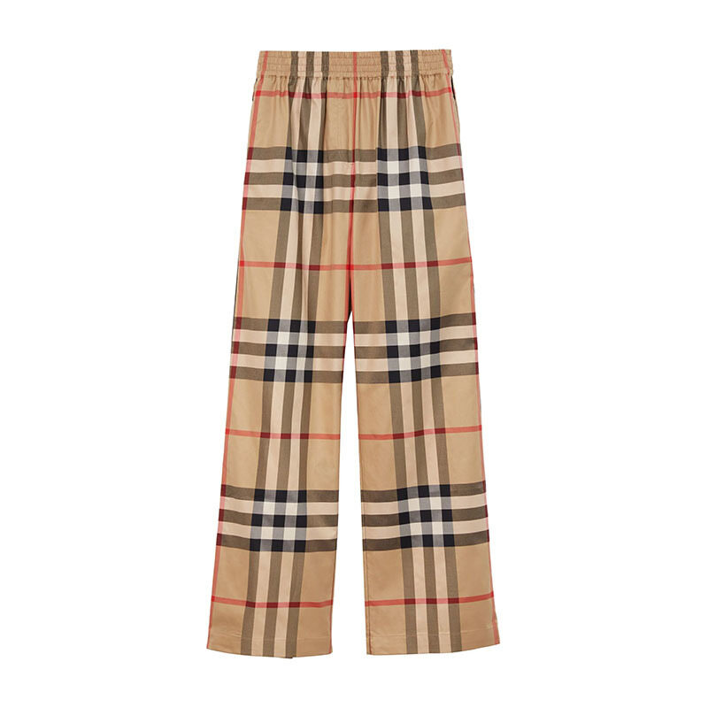 버버리 체크 코튼 팬츠 8071101 - Burberry