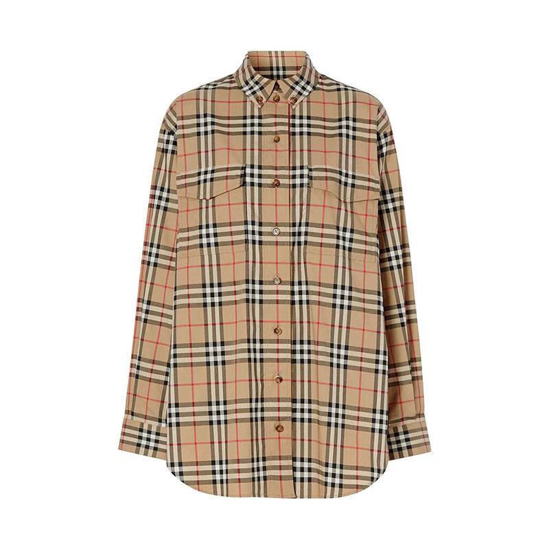 버버리 빈티지 체크 오버사이즈 셔츠 8022285 - Burberry