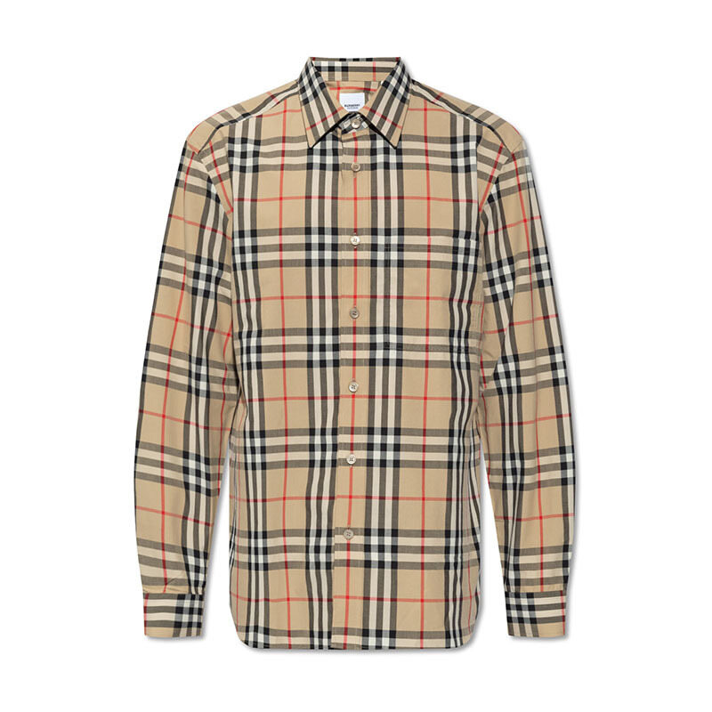 버버리 체크 코튼 셔츠 8070577 - Burberry