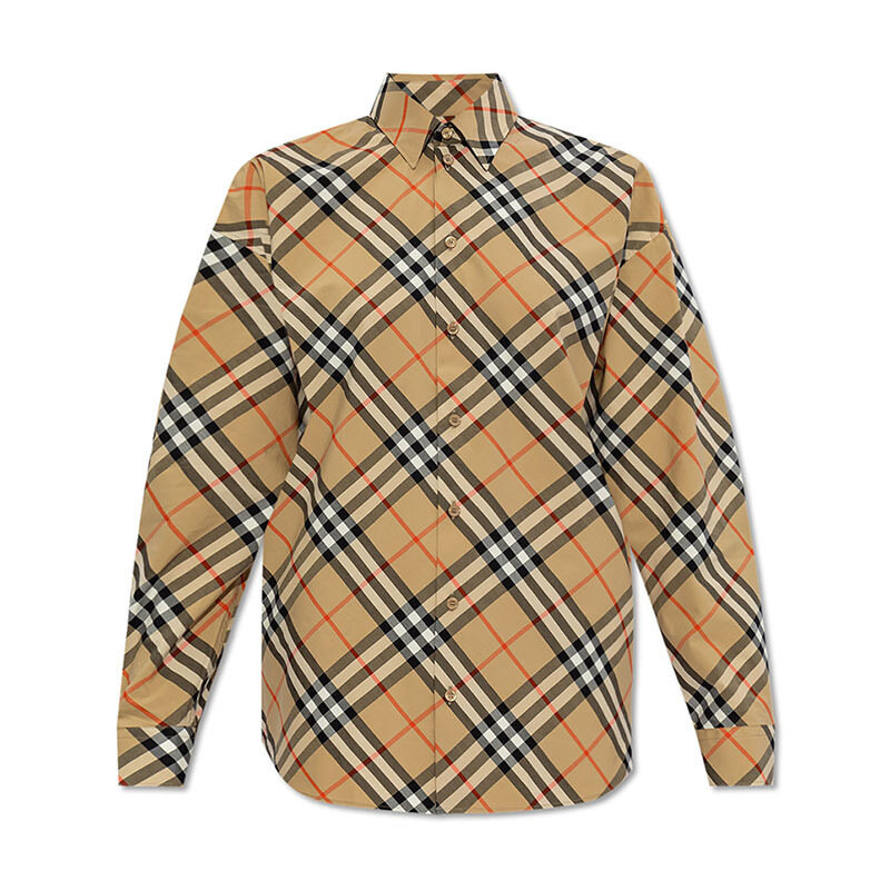 버버리 체크 코튼 셔츠 8087640 - Burberry