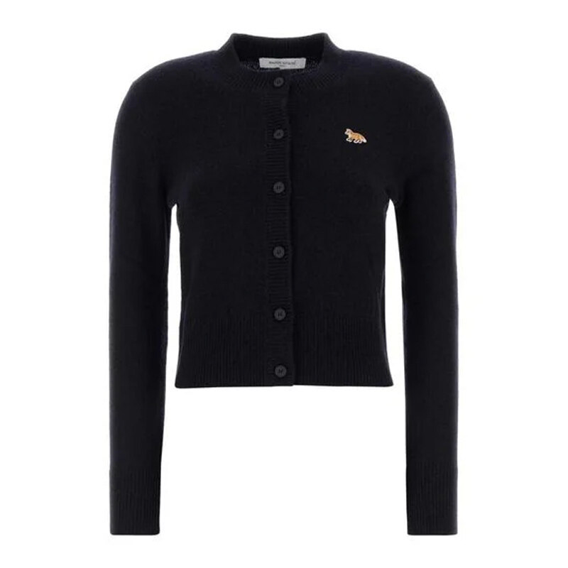 25FW 메종 키츠네 여성 베이비폭스 여성 가디건 네이비 PW00506KT1006 0413 - Maison Kitsune