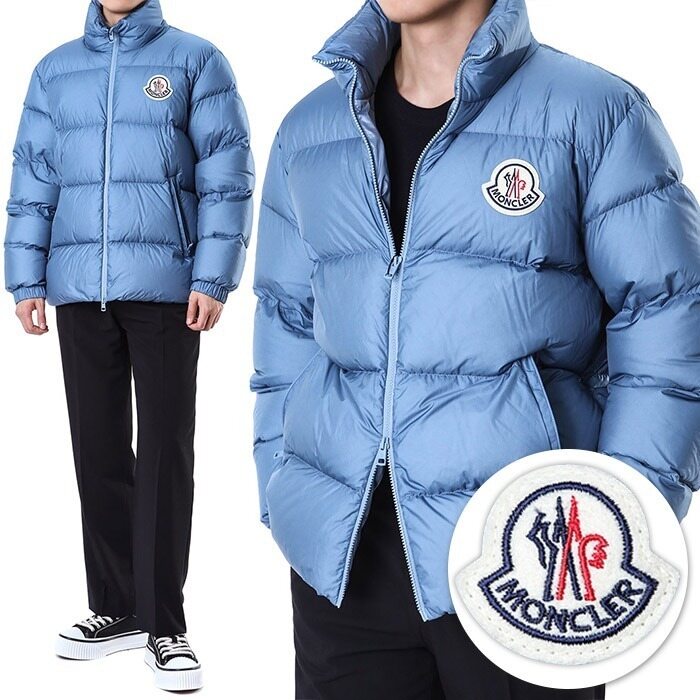 몽클레어 CITALA 빅로고패치 볼륨 구스다운 패딩 점퍼 (스카이블루)1A00074 5396L 71G - Moncler