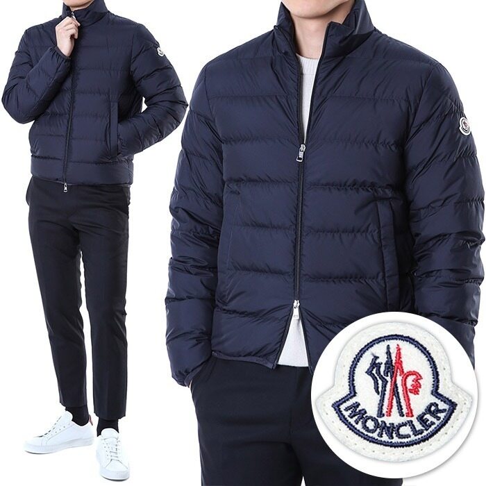 몽클레어 BAUDINET 로고패치 구스다운 패딩점퍼 (네이비)1A00077 54A81 778 - Moncler