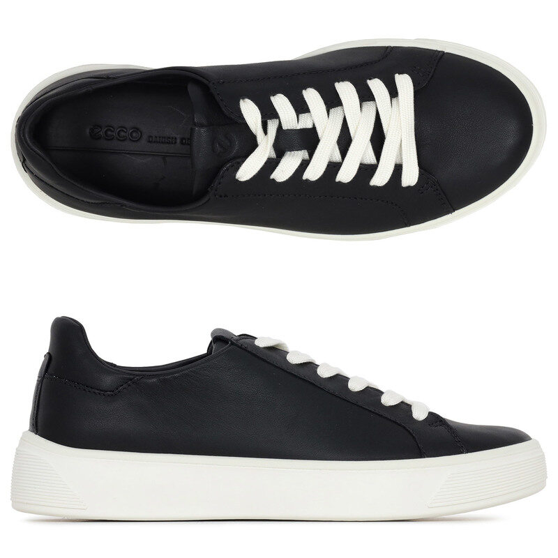 에코 블랙 STREET TRAY W 스니커즈 291143 01001 BLACK - Ecco