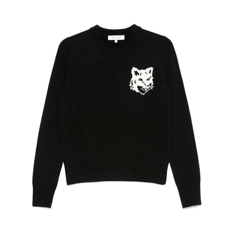 [국내배송] 메종키츠네 니트 폭스헤드 여성 NW00808KM0329-P199 - Maison Kitsune