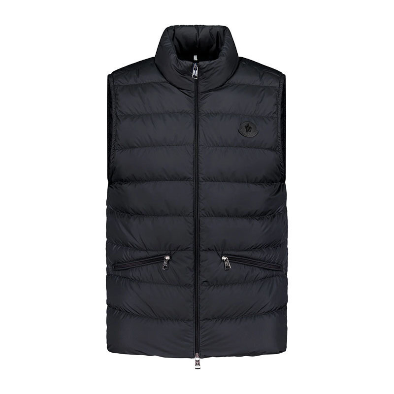 몽클레르 트레옴판 블랙 남성 다운 조끼 1A00128 549SK 999 - Moncler
