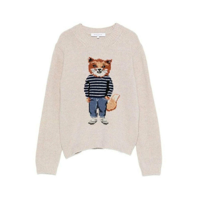 [국내배송] 메종키츠네 드레스드폭스 니트 여성 PW00812KH0002-0382 - Maison Kitsune