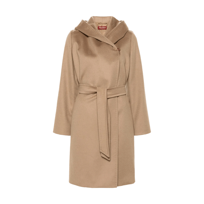 [국내배송] 막스마라 뉴망 울 후드 코트 카멜  26016061600 006 - Max Mara