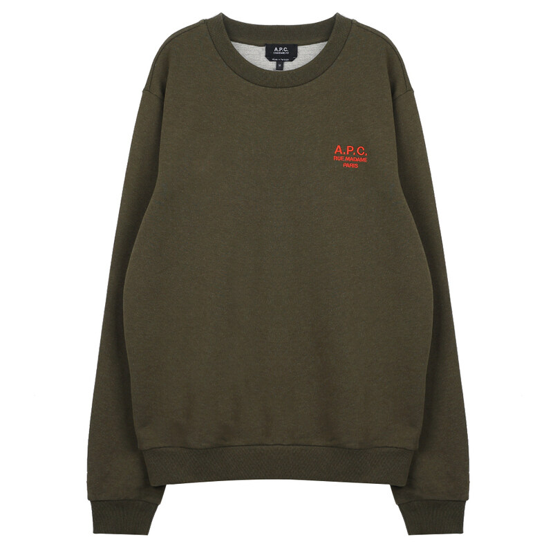 아페쎄 카키 그린 스웨트셔츠 COHGR-M27913-JMG - A.P.C.
