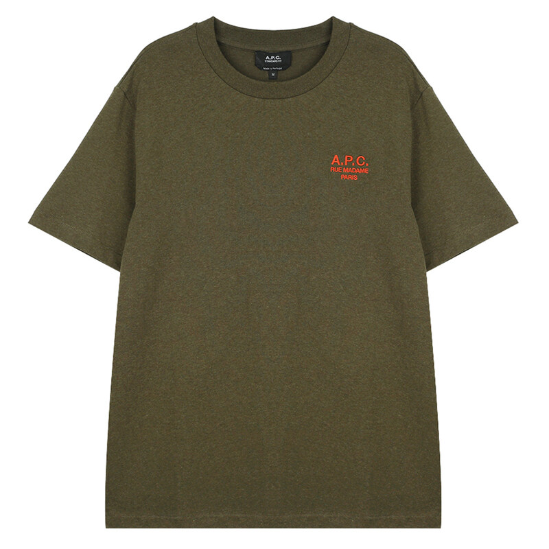 아페쎄 스탠다드 로고 반팔 티셔츠 COHBU-M26388-JMG - A.P.C.