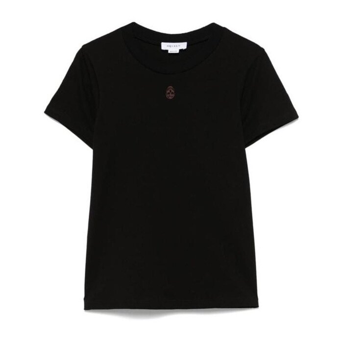 알렉산더맥퀸 임브로이더드 스컬 티셔츠 819193 QLAEH 1000 - Alexander McQueen